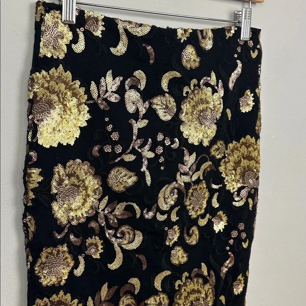 Garnet Hill Sequins Pencil Skirt Sz 00